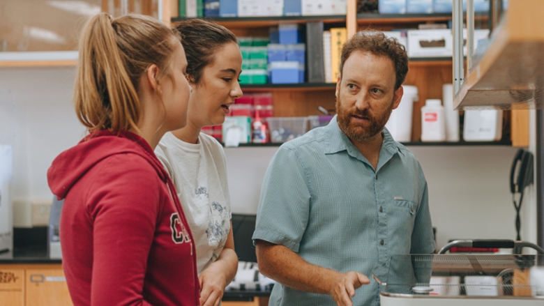 Grand Challenges Initiative fellow working with Chapman students