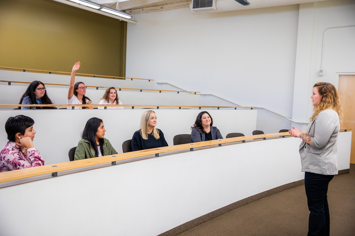 Students in a classroom