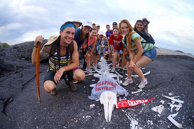 Chapman students in the Gallapagos Islands