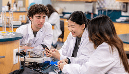 students in lab