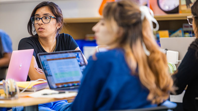 students in class