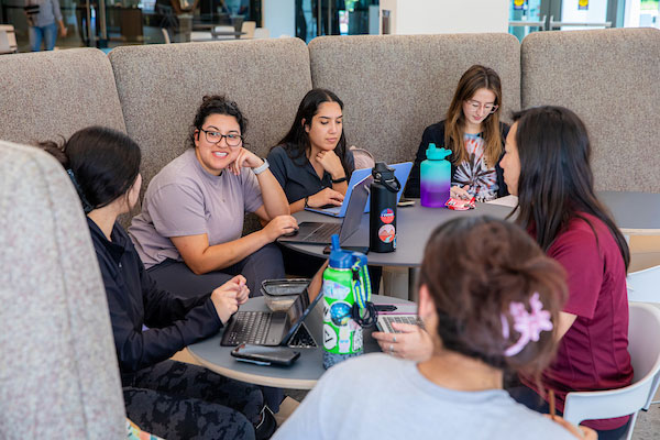 Students on campus