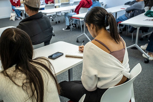 Students in class