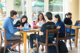 Students on campus