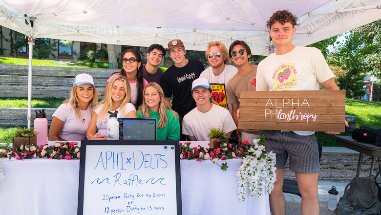 Greek life tabling