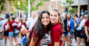 students smiling