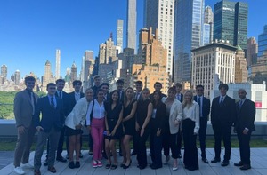 A group of students in New York City.