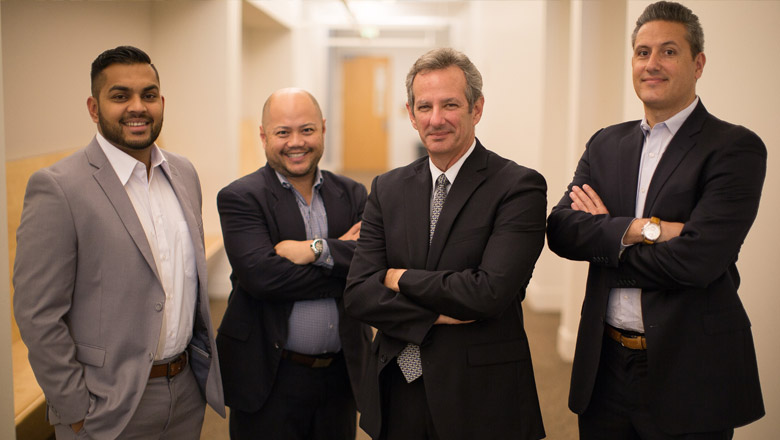 Graduate Business Students with Dean Turk at Chapman University