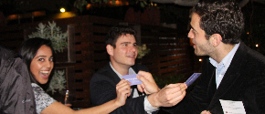 Exchanging biz cards