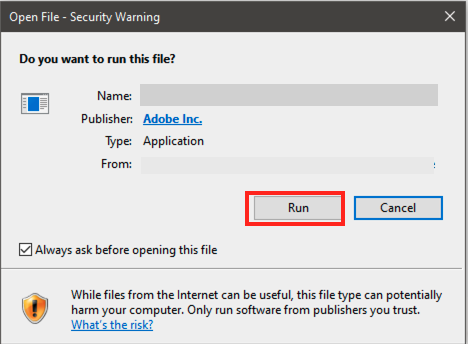 adobe run