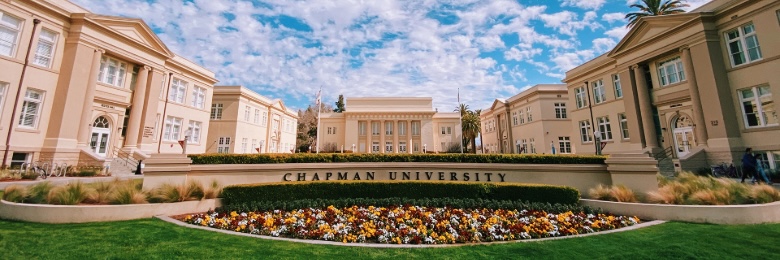 Picture of memorial lawn at Chapman University.