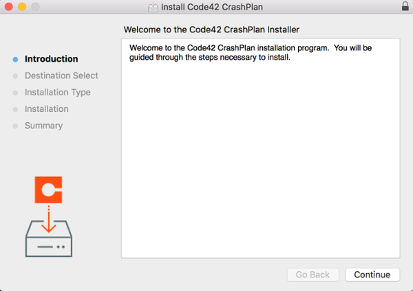 CrashPlan installer