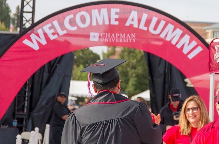 Chapman student at convocation