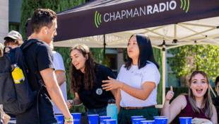 Students at a club fair