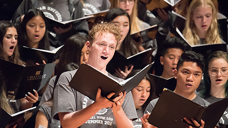 Chapman Vocal Music Camp students