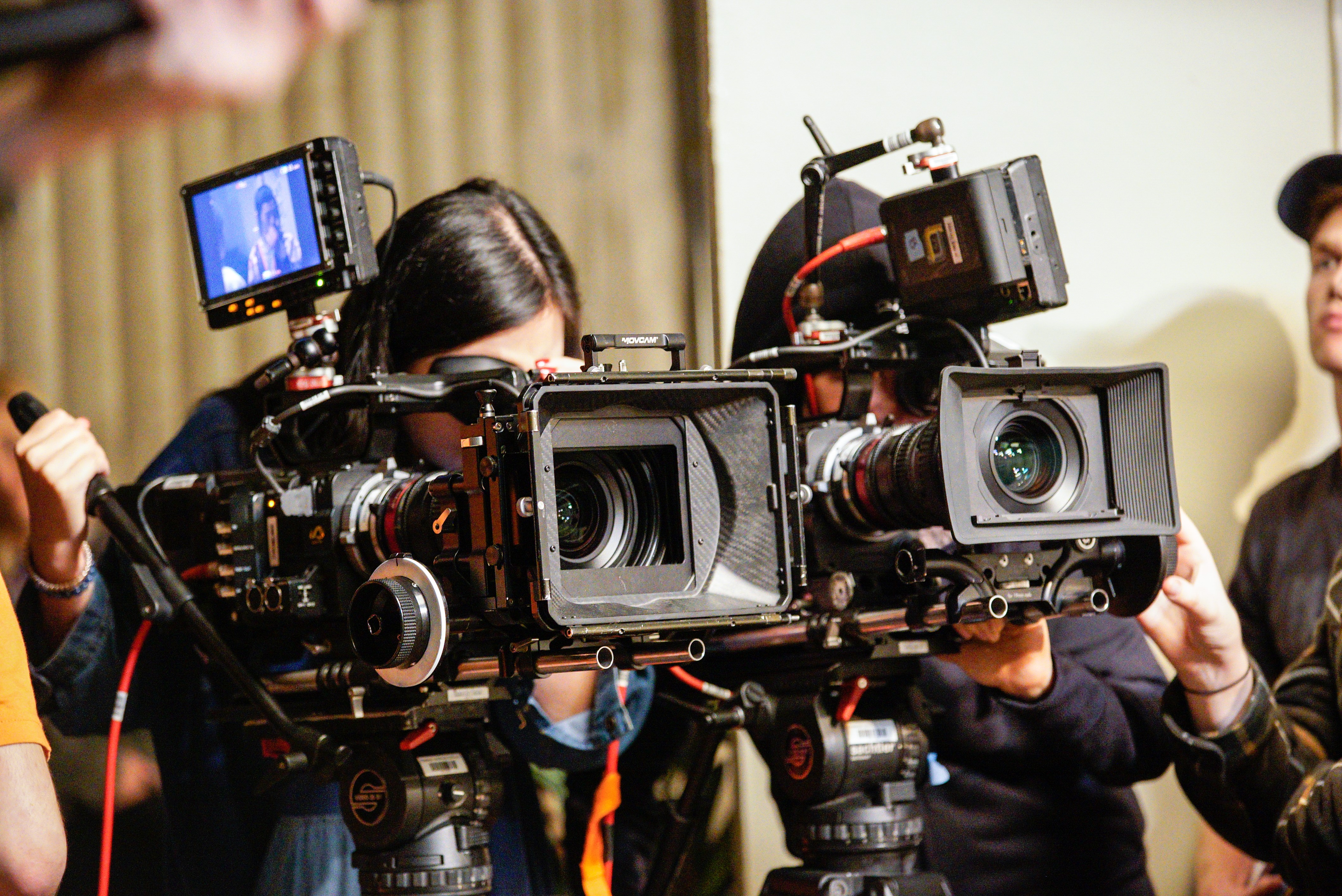 student with camera