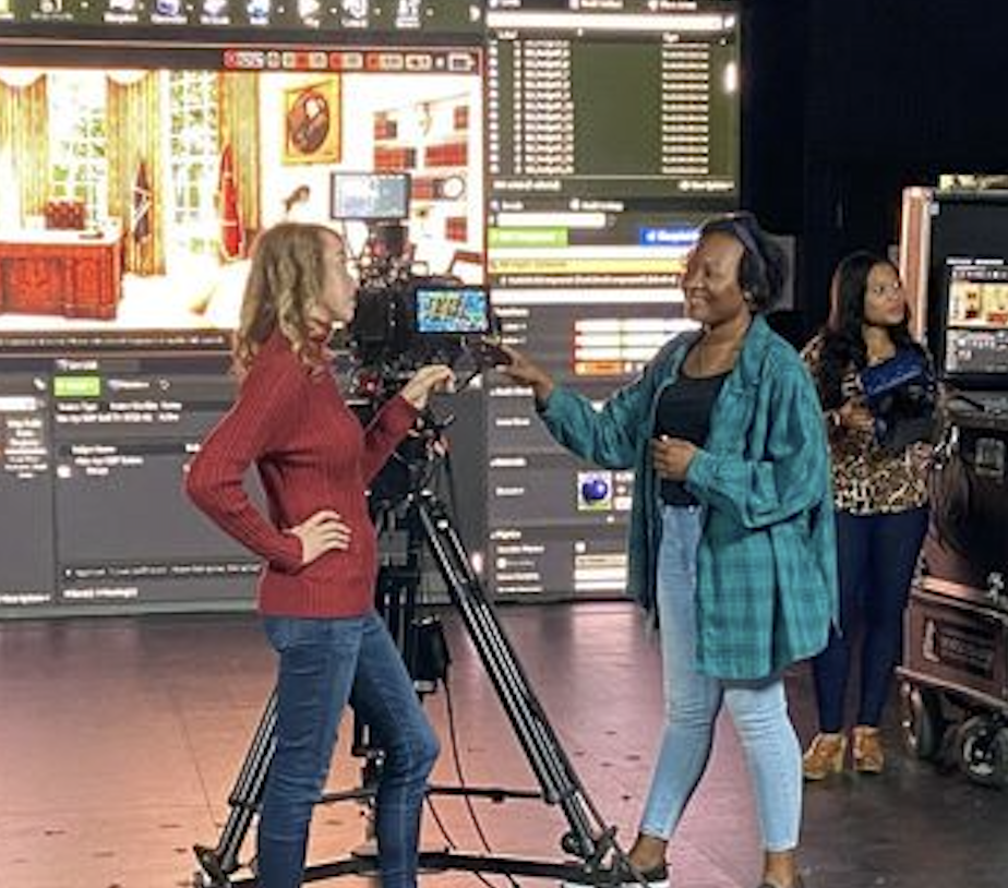 Chapman students in-class filming