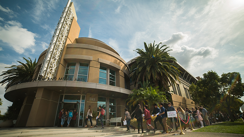 Marion Knott Studios building on the Chapman campus