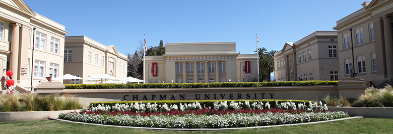 Chapman University sign