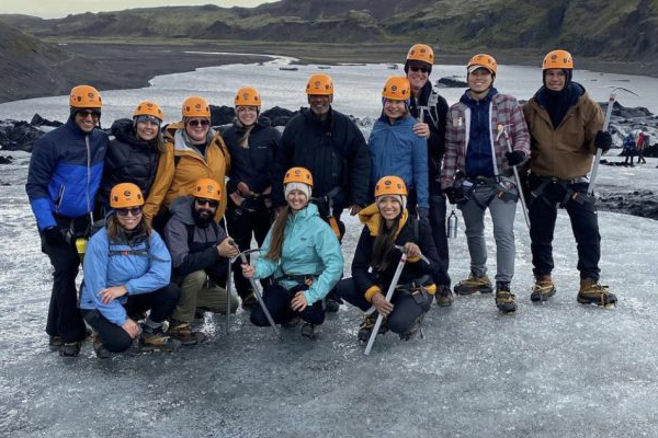 Group on ice