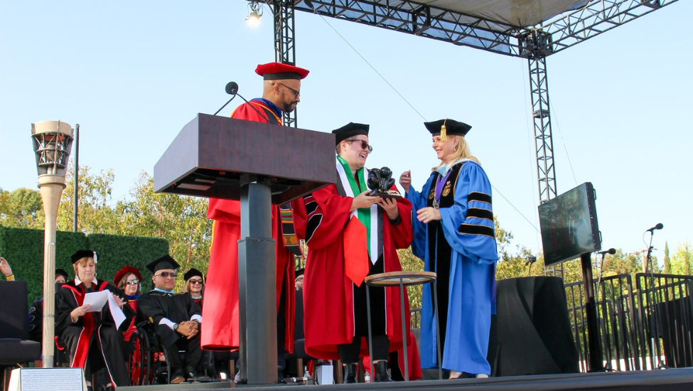 PhD students on graduation day.