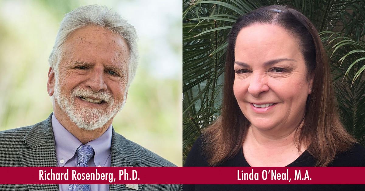 Headshots of workshop presenters Richard Rosenberg and Linda O'Neal