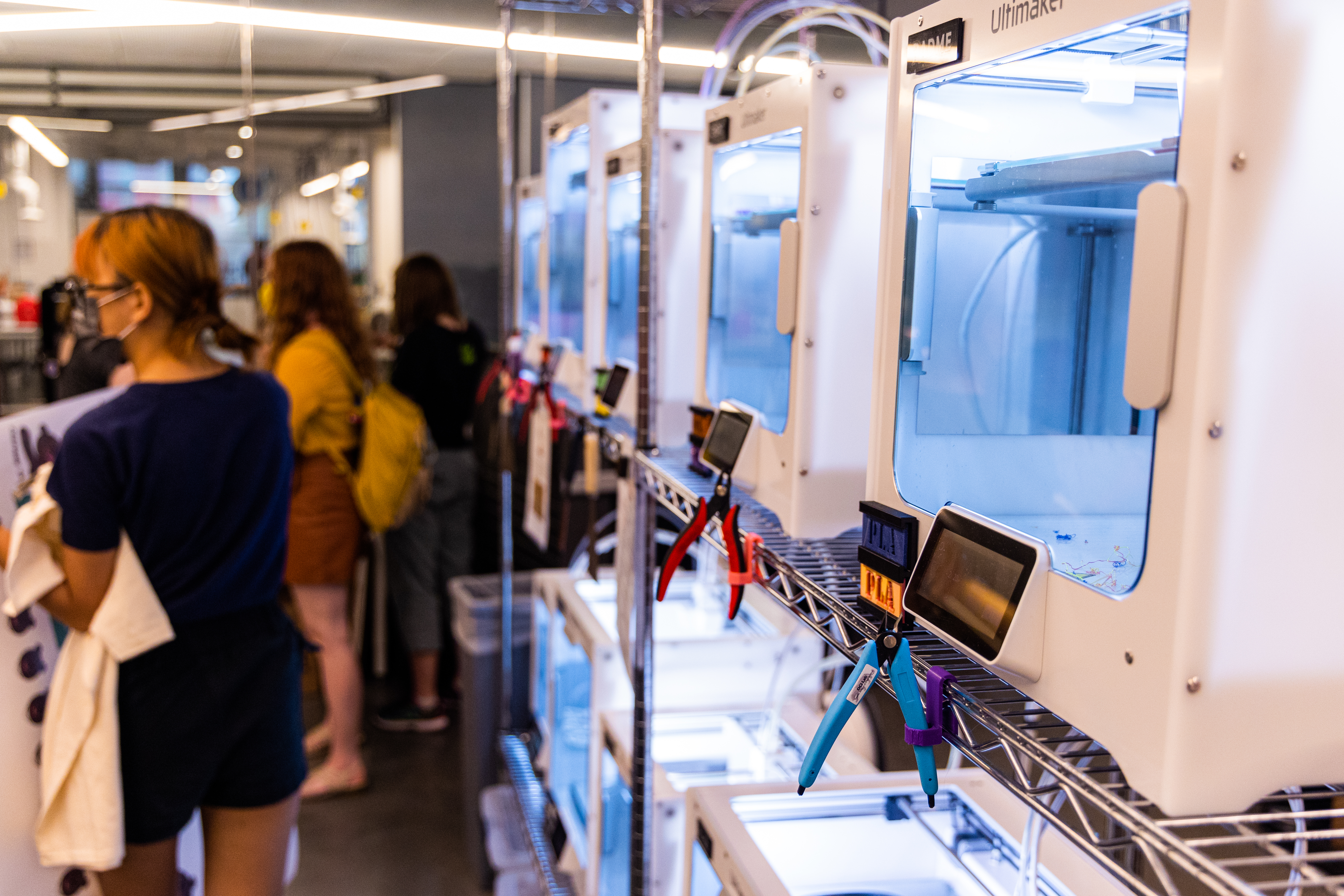 Machinery in the Makerspace in Chapman's engineering facilities