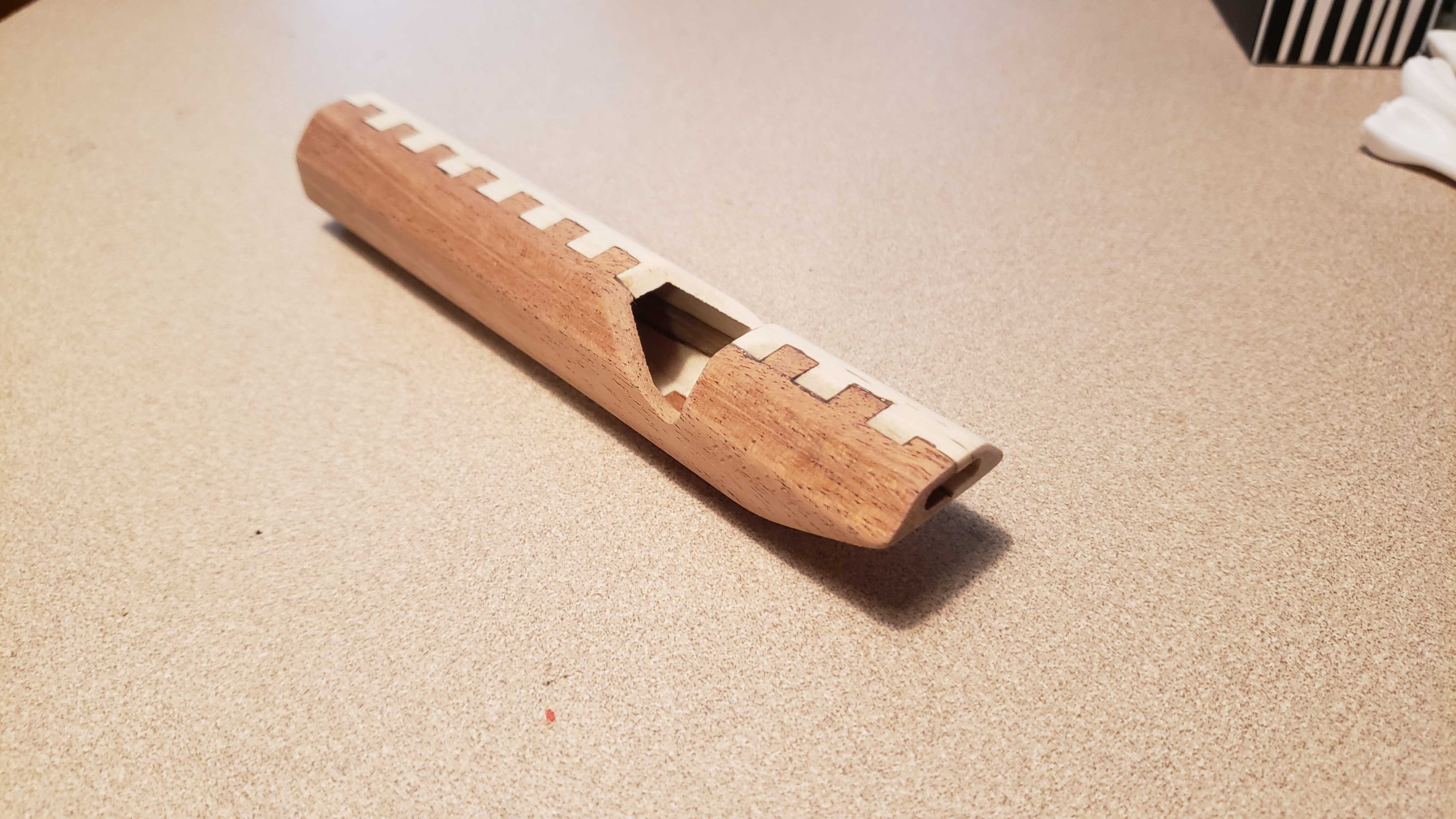 Wood slide whistle