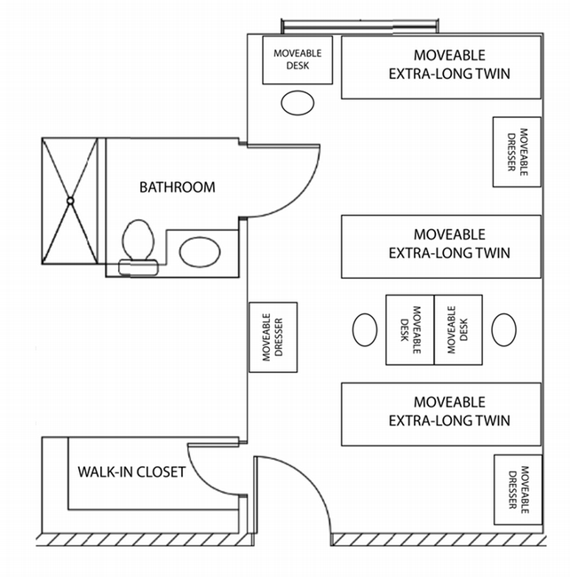 pralle-sodaro private bathroom layout