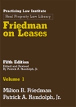 Daniel Bogart Friedman on Leases