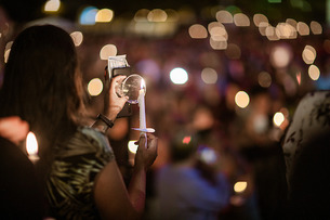 Lighting ceremony at Chapman