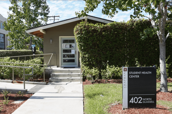 Front of the Health Center at Chapman