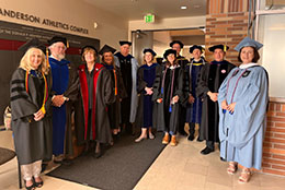 Wilkinson faculty members in regalia