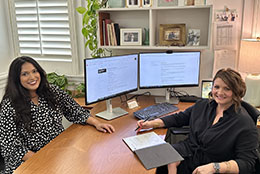 Wilkinson staff members at desk