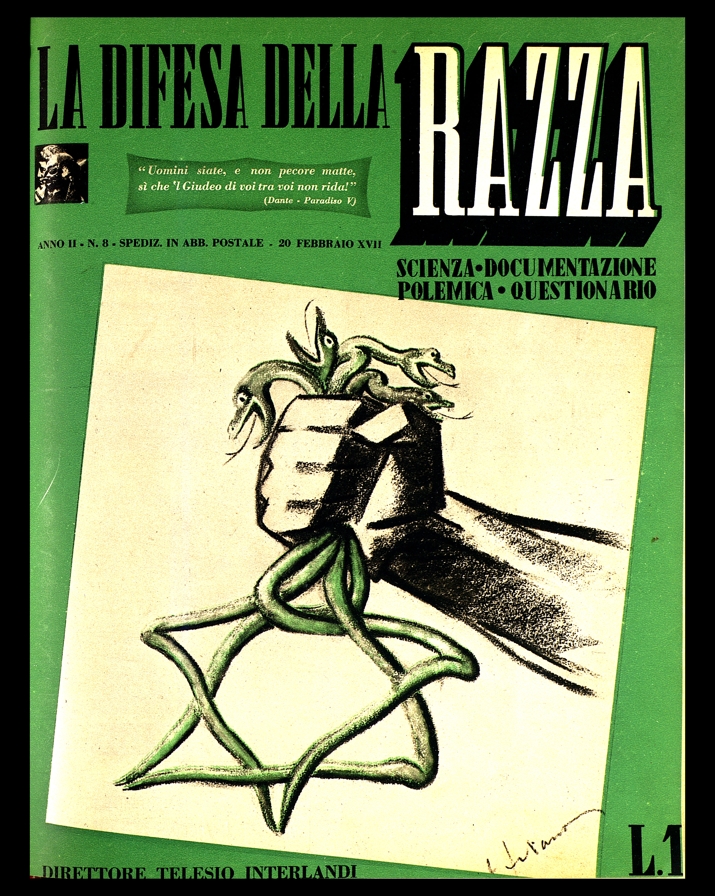 Italian magazine cover from ww2